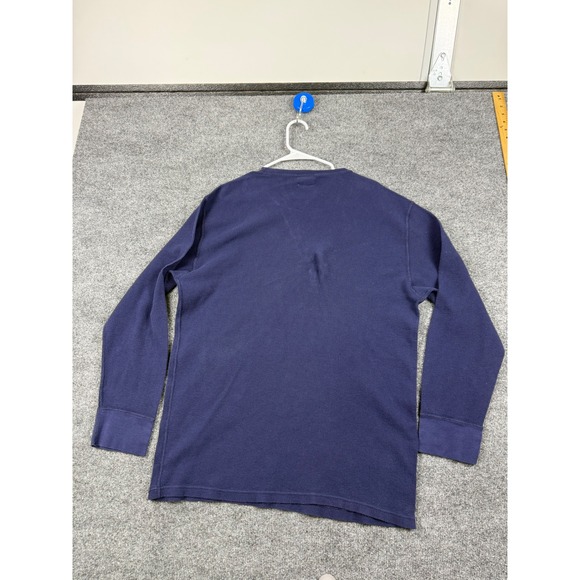 Polo Ralph Lauren Sleepwear 2XL Navy Blue Waffle Knit Thermal Shirt Red Pony - Picture 5 of 7